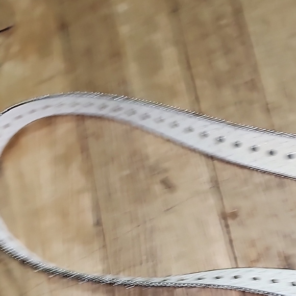 Guess Studded Black Belt with Silver Bling Buckle Westrtn Cowgirl Vintage - Picture 8 of 16